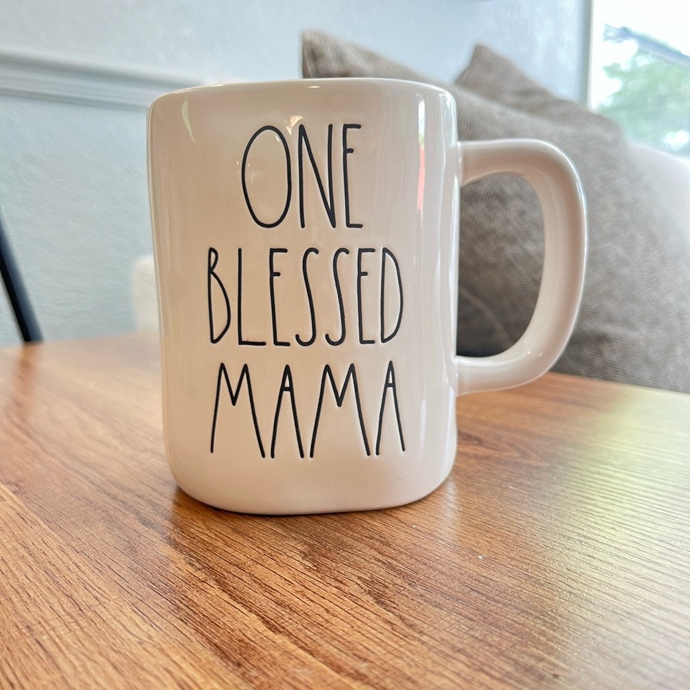 One Blessed Mama Rae Dunn White Mug
